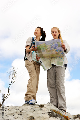 navigating map women