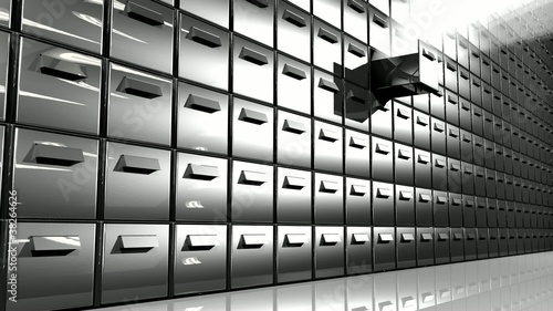 secret room with safe-deposit box.