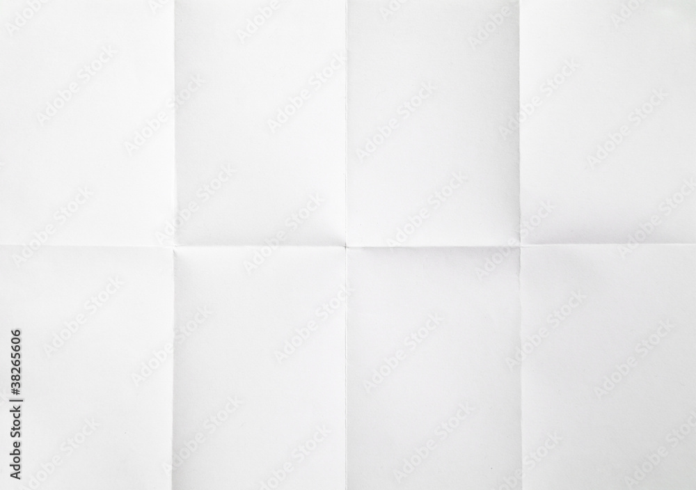 white sheet of paper folded Stock Photo | Adobe Stock