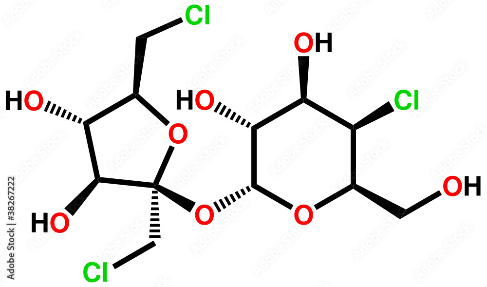 Sucralose structural formula Sucralose structural formula
