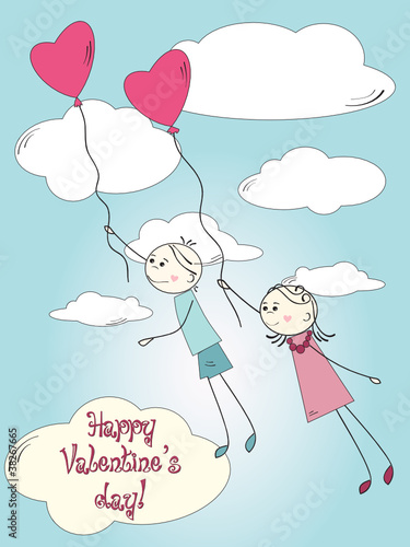 Postcard for Valentine's day