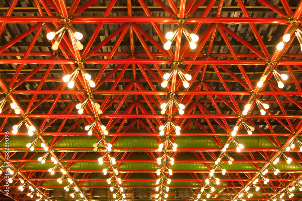 many ceiling lights