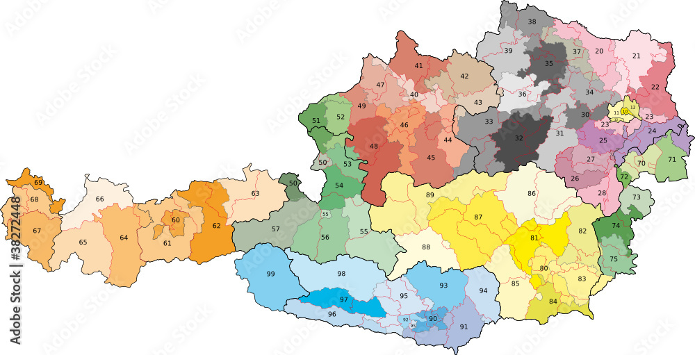 Österreich-Postleitzahlen
