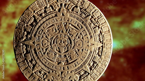 Maya calendar, red space, zoom out