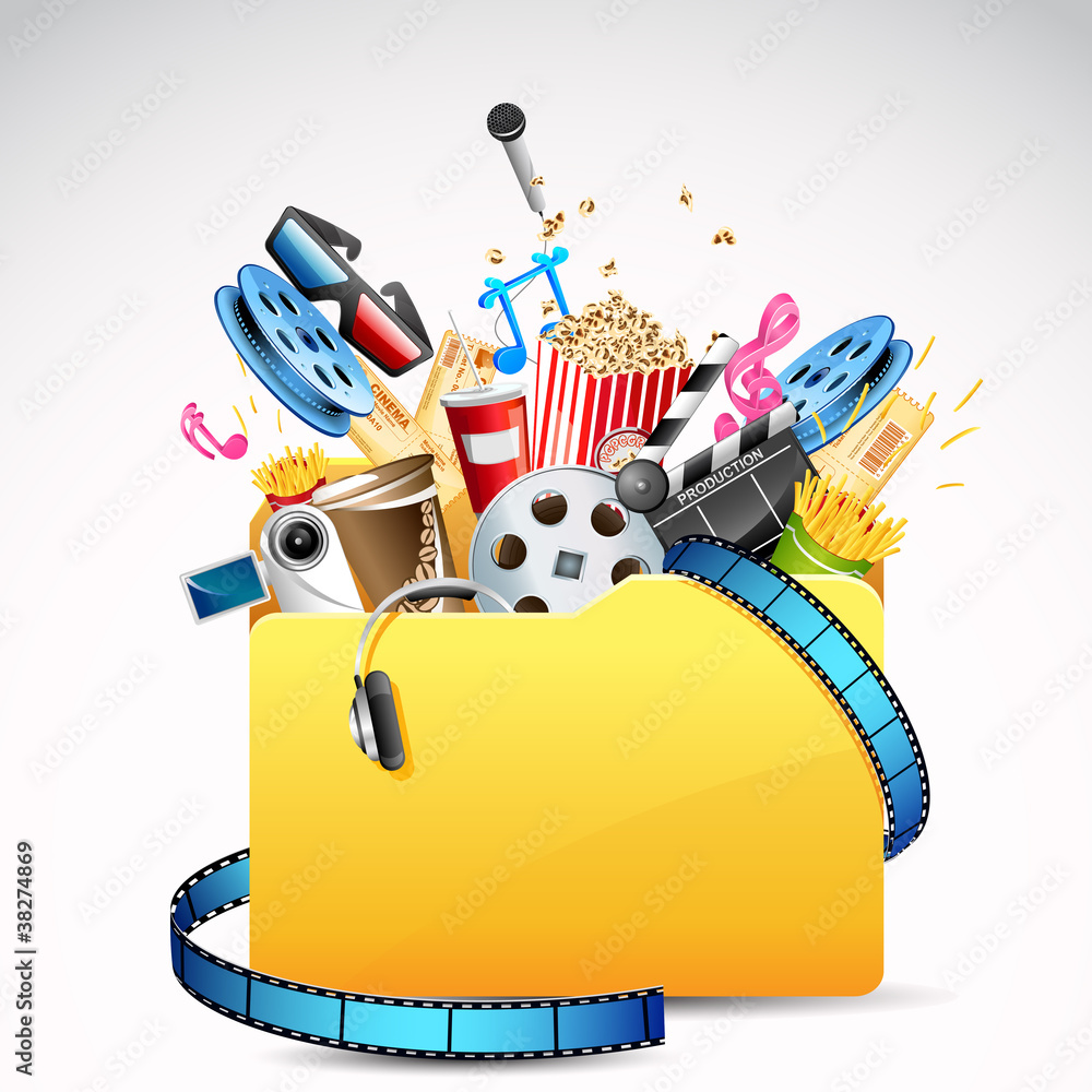 Fototapeta premium Entertainmaent Folder