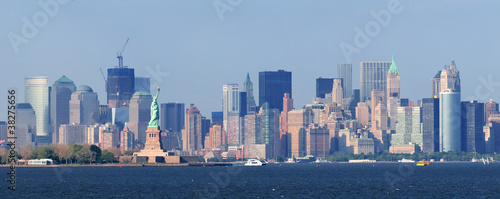 New York City lower Manhattan skyline