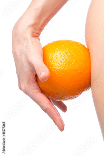 Hip and orange in hand weight loss control