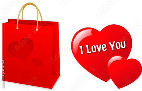Valentine's Hearts and gift