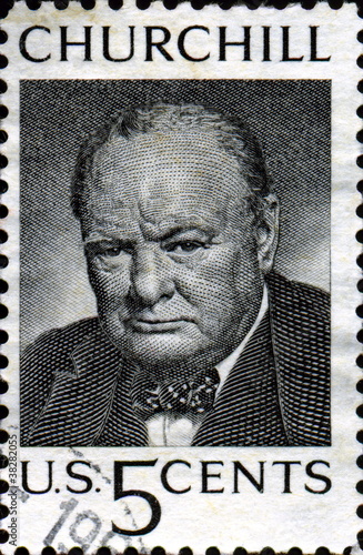 Winston Churchill. 1874-1965. US Postage. photo