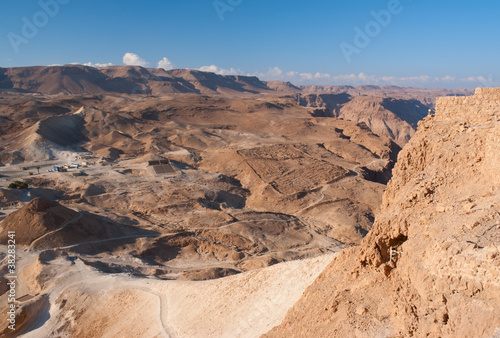 View from Masada fortress, Israel photo