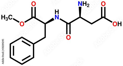 Aspartame structural formula