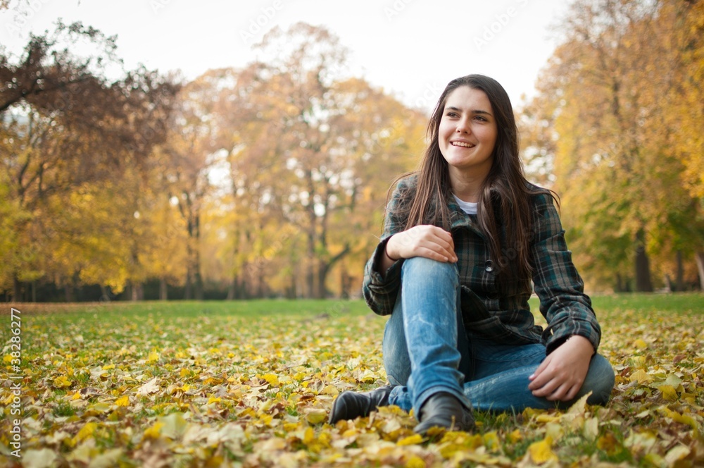 Happy autumn lifestyle portrait Happy autumn lifestyle portrait
