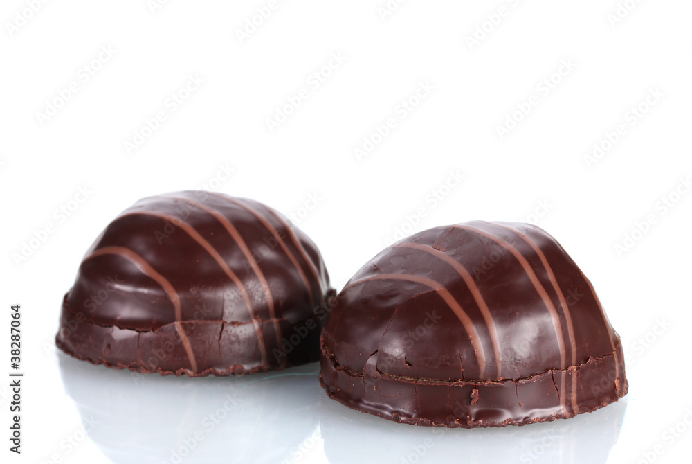 Сhocolate cookie isolated on white Сhocolate cookie isolated on white