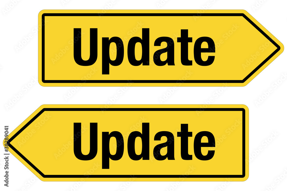2 Pfeilschilder gelb UPDATE 2 Pfeilschilder gelb UPDATE
