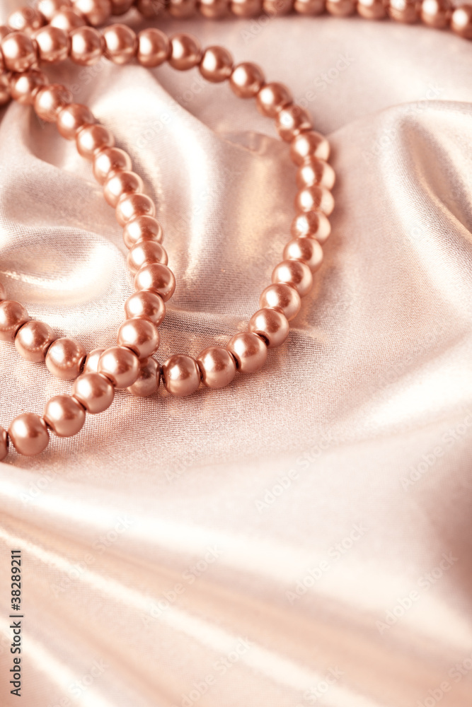 beads on silk beads on silk