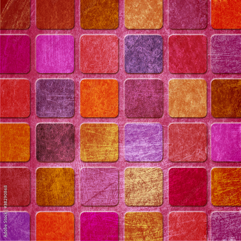 grunge colourful squares
