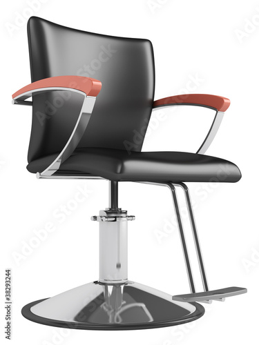 Black hairdressing salon chair