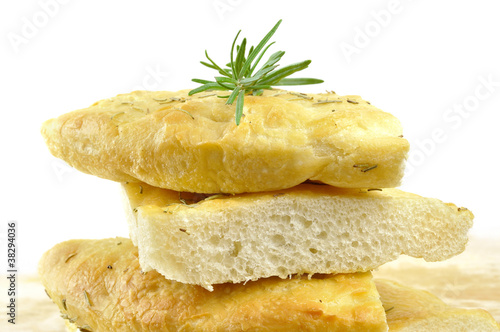Focaccia with rosemary and olive oil