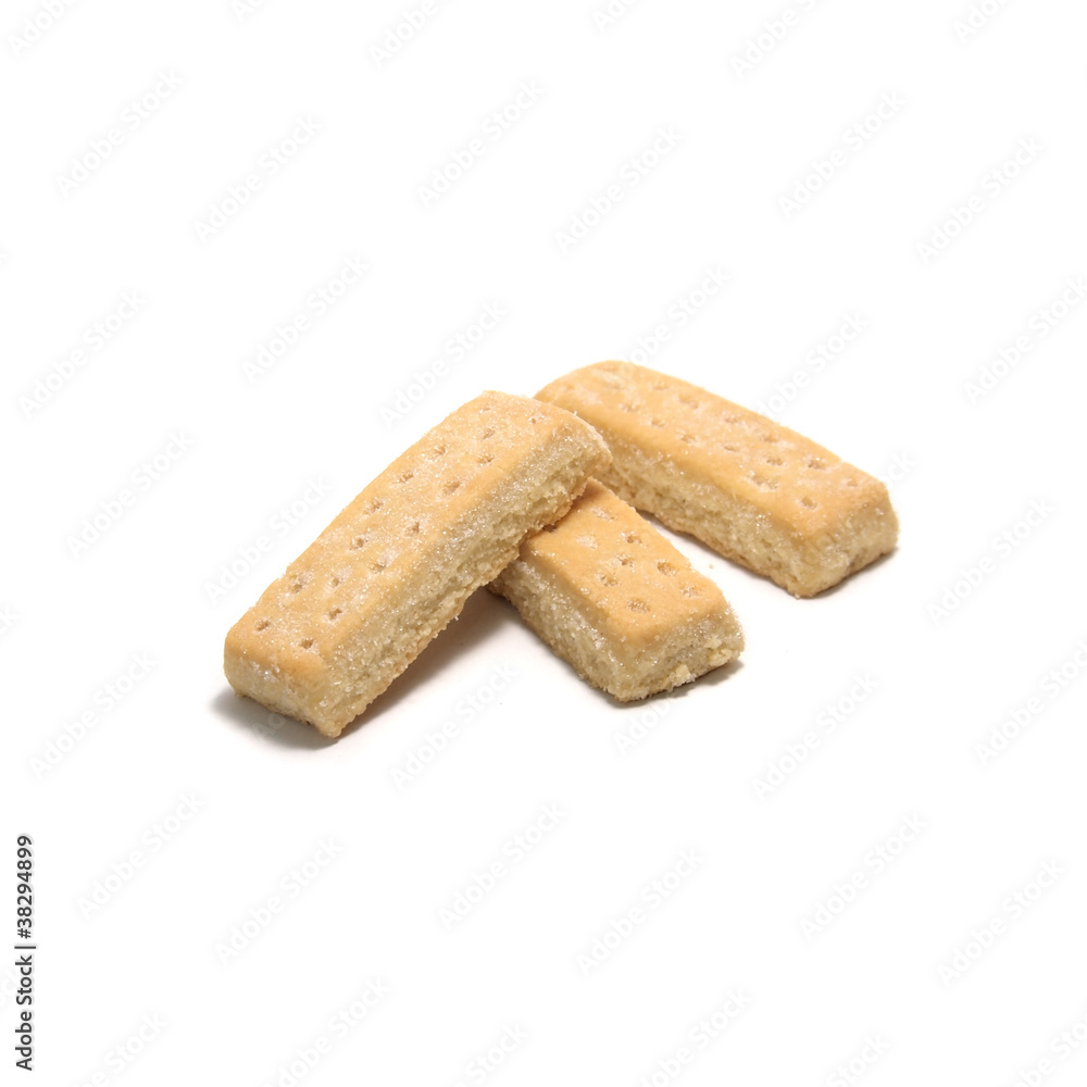 Some cookies isolated on a white background Some cookies isolated on a white background