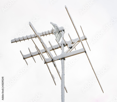 Antenna in the snow