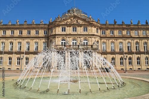 The New Palace, in Stuttgart ,Germany photo