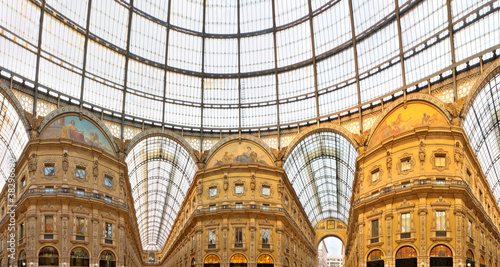 Obraz na płótnie Galleria Vittorio Emanuele shopping Center, Milan, w salonie