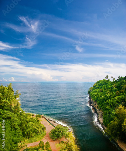 View on the ocean on Big island. Hawaii. USA