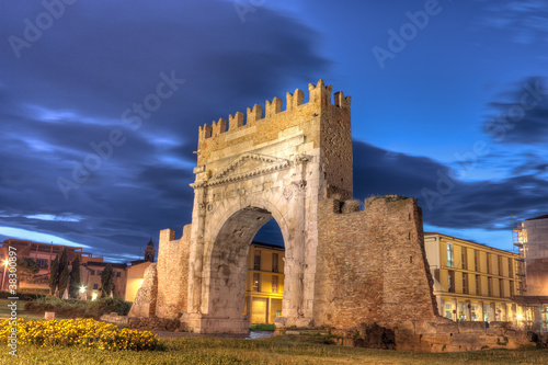Rimini, the arch of Augustus photo