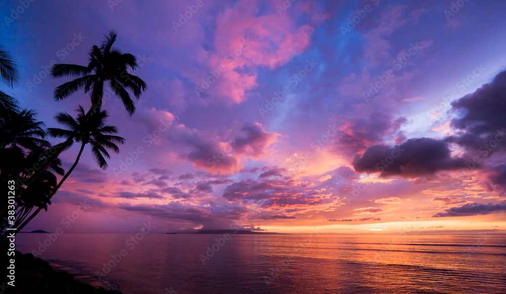 Amazing Sunset in Hawaii