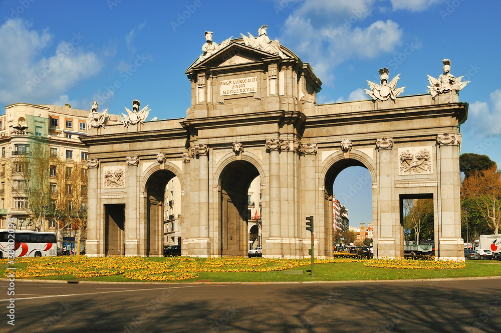 Puerta de Alcala in Madrid, Spain