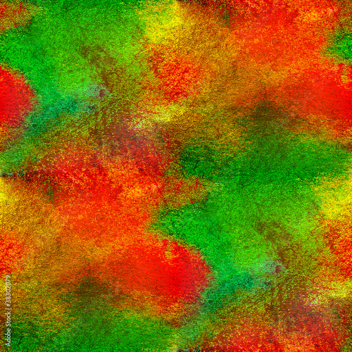 yellow green red watercolor background seamless