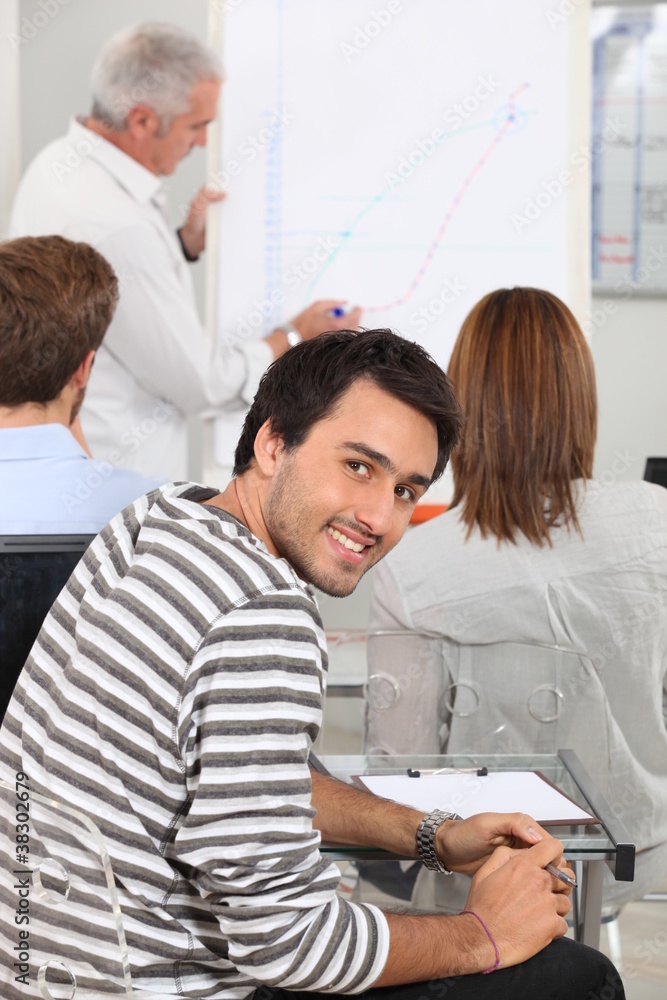 Obraz premium Business studies student