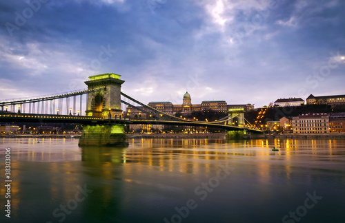 Szechenyi Chain Bridge and Royal Palace