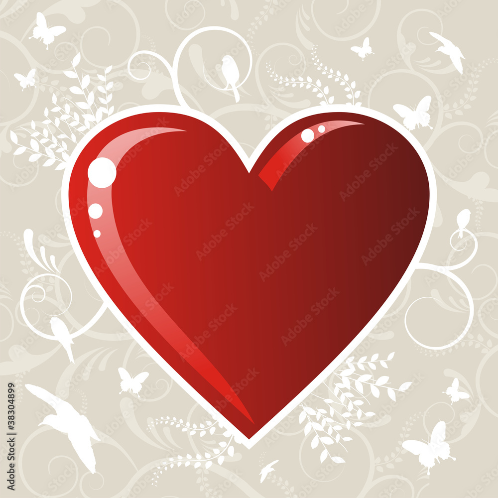 Valentines love heart background
