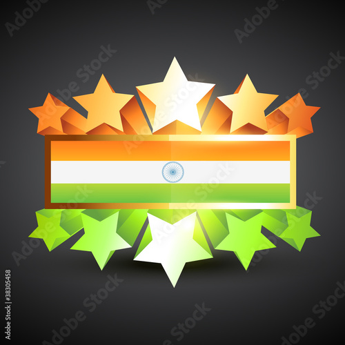 indian flag label photo