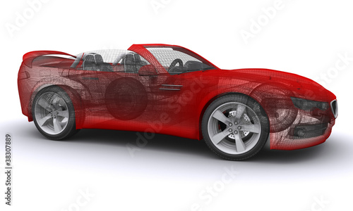 3D rendered Concepts Sports Car