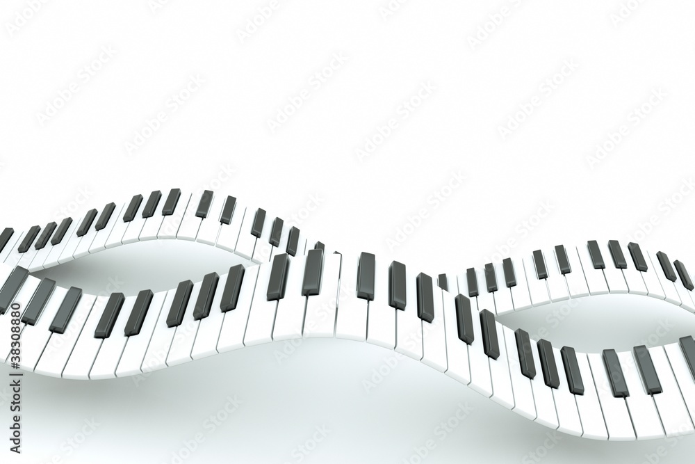 Naklejka premium piano