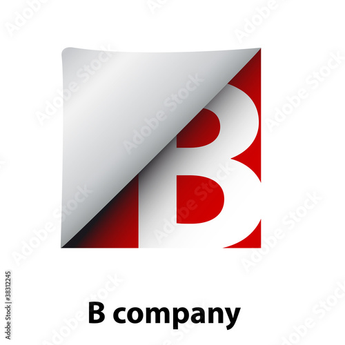 Logo label letter B # Vector