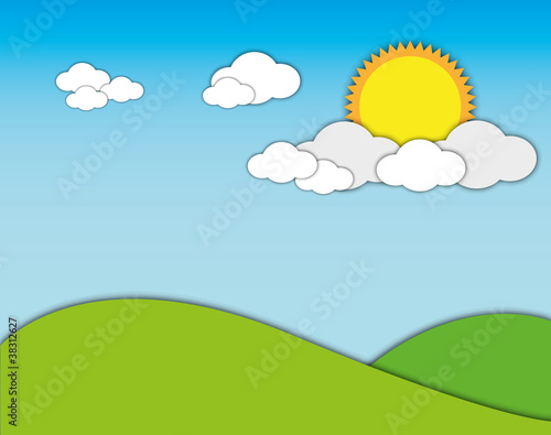 Nice day  sunshine blue sky
