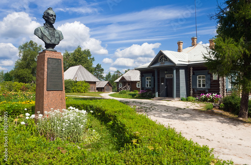 Monument to Alexander Suvorov in Novgorod region, Russia photo