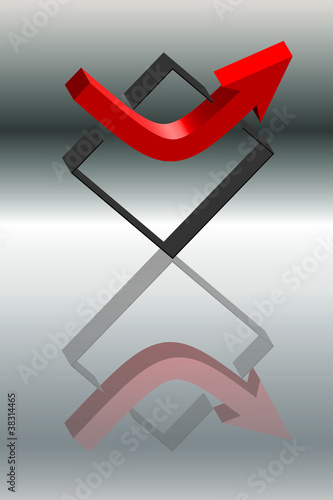 Logo in out 3d
