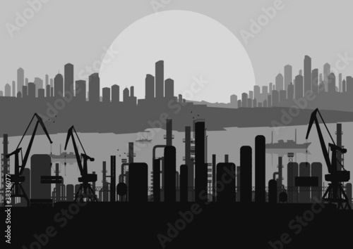 Industrial factory landscape