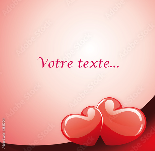 Carte message d'amour Saint Valentin