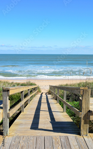 boardwalk to the beach st augustine beach florida usa © itsallgood