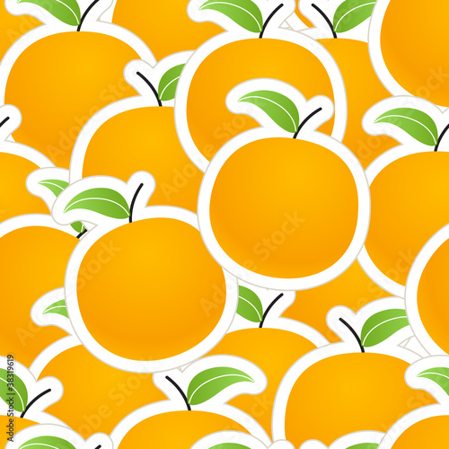 Group of oranges seamless background