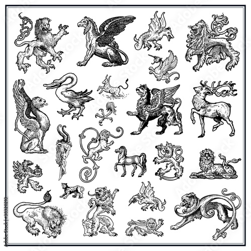 Heraldic beast collction