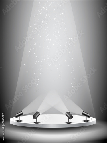 fame and glam stage background