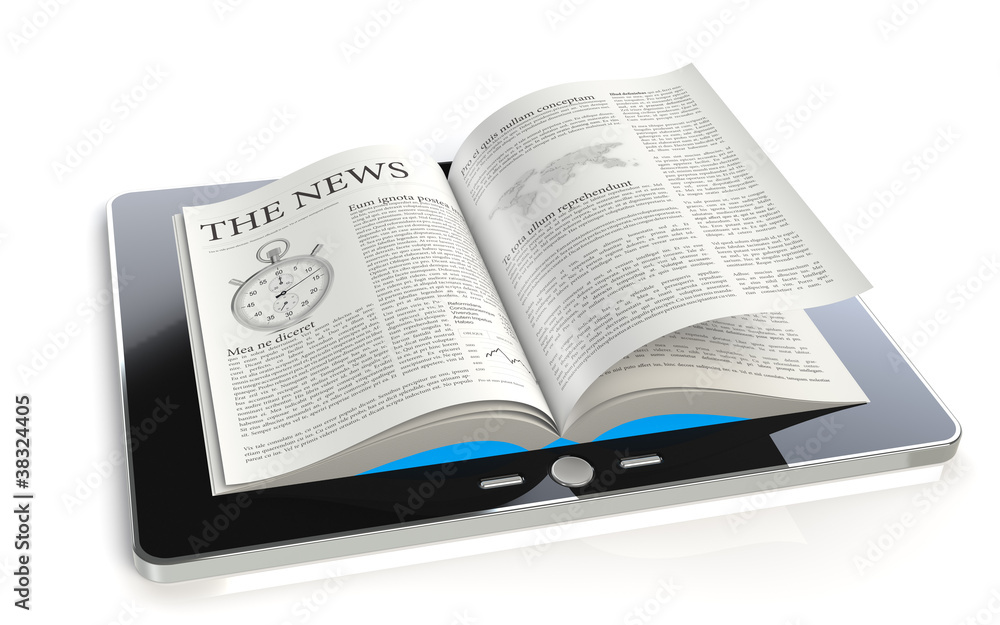 Obraz premium Tablet Pad News