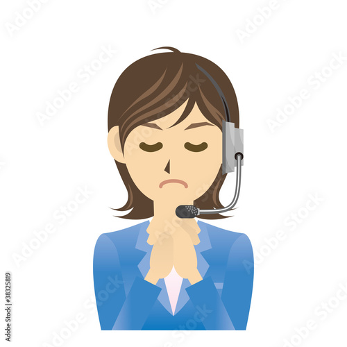 オペレーター 女 B 表情3 祈り