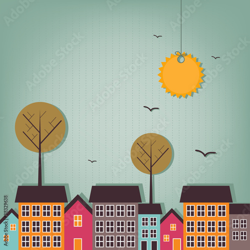 cartoon town - scrap elements